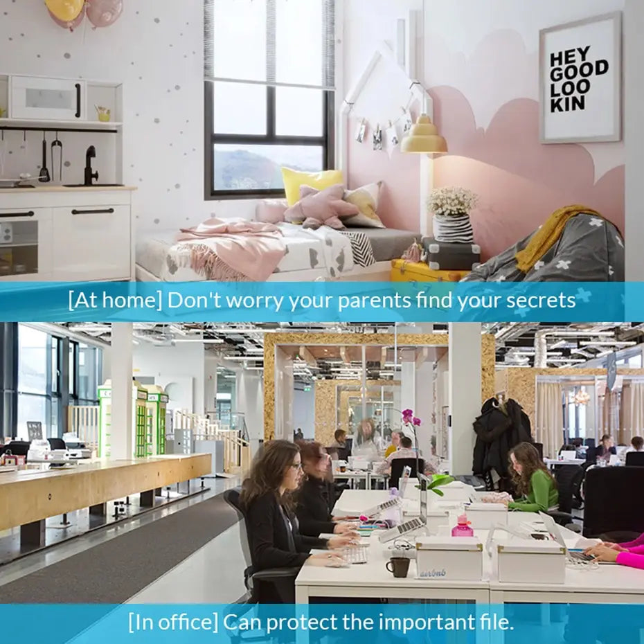 Lucchetto con impronta digitale